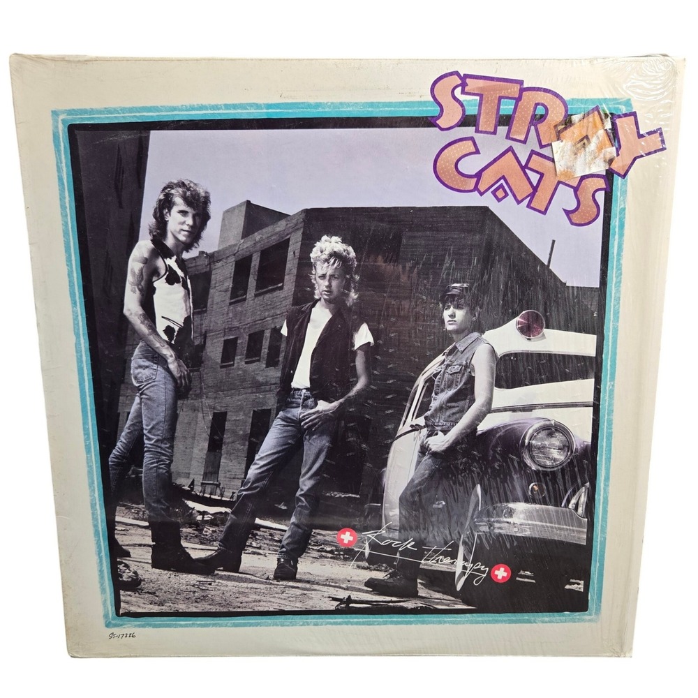 Stray Cats Rock Therapy Vinyl LP EMI America ST-17226 Rockabilly 1986 Tested
